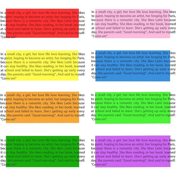 32 Pieces Colored Overlays for Dyslexia, Guided Reading Highlight Strips, Colored Overlay Reading Tracking Rulers for Irlens, ADHD and Visual Stress