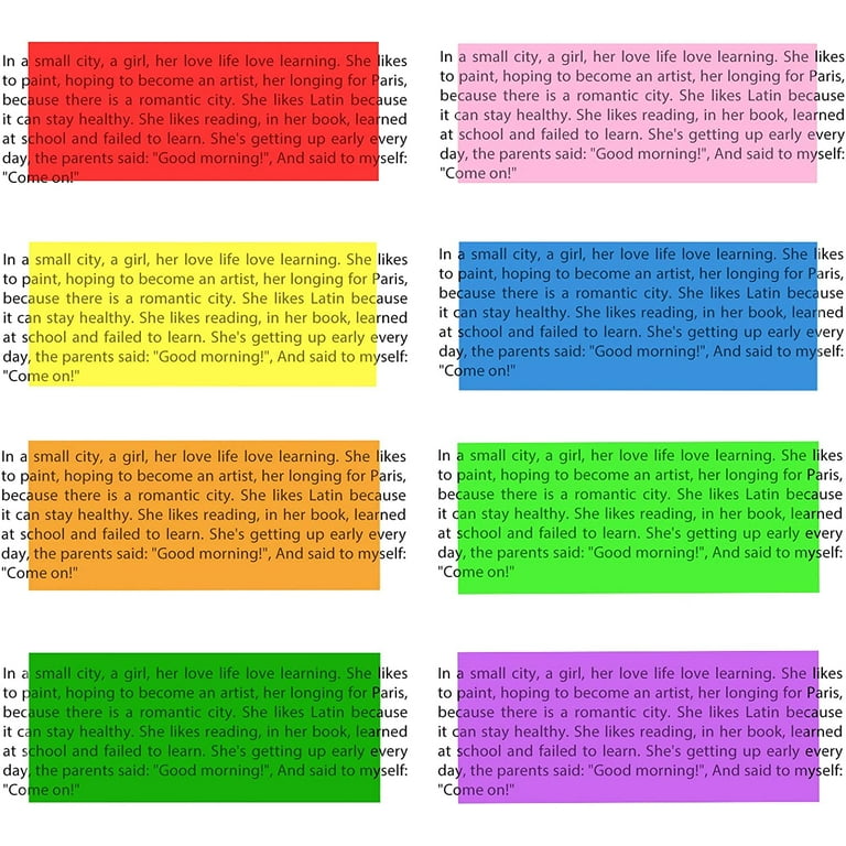 32 Pieces Colored Overlays for Dyslexia, Guided Reading Highlight Strips,  Colored Overlay Reading Tracking Rulers for Irlens, ADHD and Visual Stress