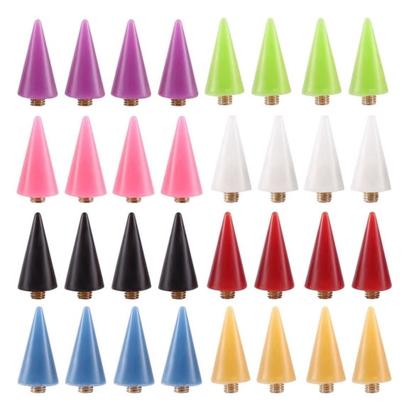 32 Pieces Nail Rhinestones Picker Replacement Head Tips for Nail Dotting Pen to Nail Gem Jewelry