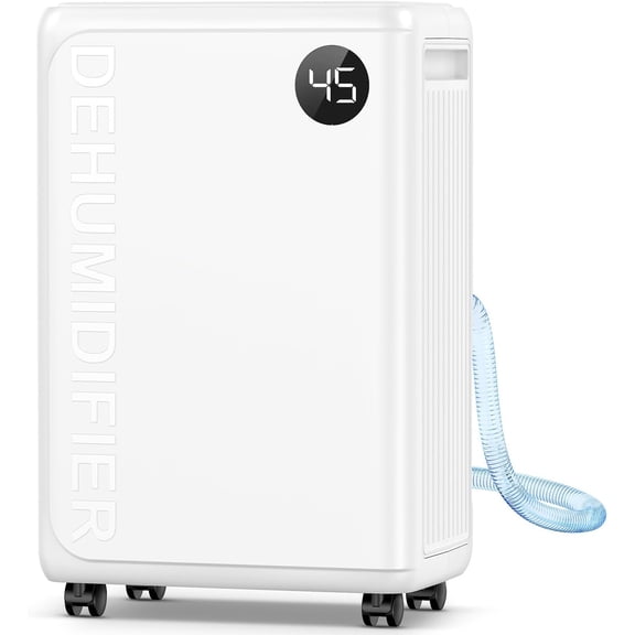 32 Pint Dehumidifier for Basement, 2500 sq.ft Dehumidifiers for  with Drain Hose, 3 Modes, Auto Defrost, 24H Timer, Quiet  Humidity Control for Large Room, Bedroom, Bathroom, RV