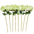 thumbnail image 1 of 32" Plastic Floral Tall Hydrangea Artificial Flower Stem, by DecMode (8 Count), 1 of 9