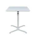 thumbnail image 1 of 32" Pneumatic Height Adjustable Square Cafe Table - White, 1 of 7