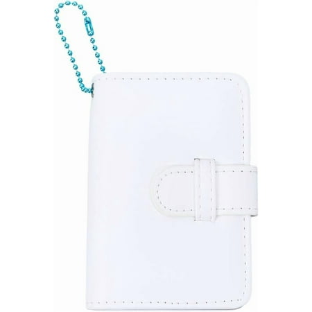 32 Pockets White Polaroid Photo Album Photograph Album Mini 2 x 3 Inch Book Rectangle PU Imitation Leather Wallet Compatible Photos Book Set for Mini 12 11 40 7+ EVO 90 Pictures Photocards White