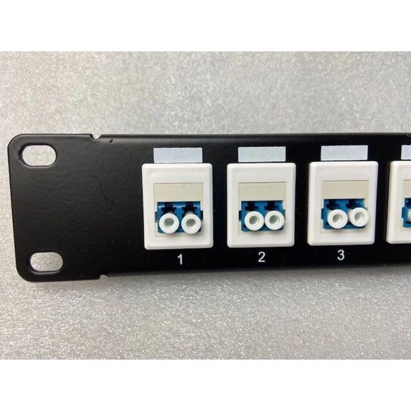 32 Port LC SM Fiber Patch Panel Keystone Loaded 1RU 19"