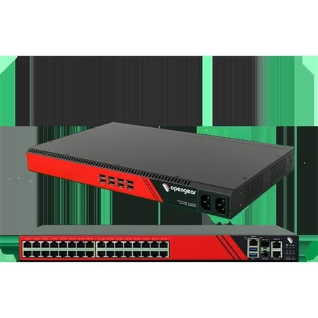 32 Ports Pythonrun Dockersupp Secboot US Power Console Server, Black & Red