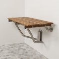 thumbnail image 1 of 32" Premium Wall Mount Teak Shower Bench, 1 of 5