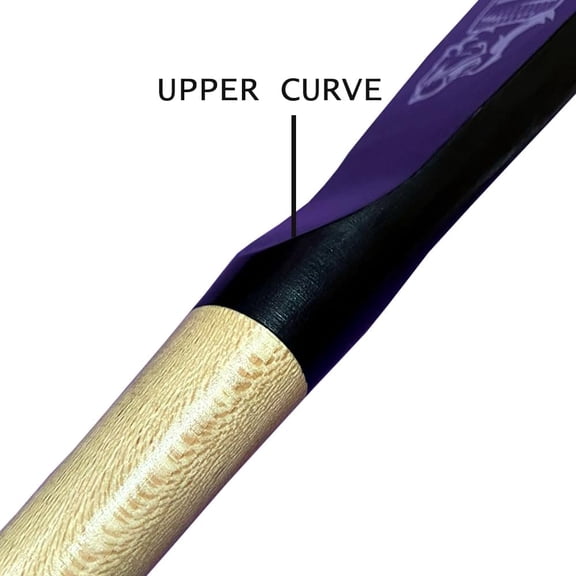 32" Pro Maple Flat Half Paddle Training Baseball & Softball Bat in Size:32"/Weight: 22 Oz/Flat Barrel: 2.75" for Youth & Adult Players in Natural Handle & Black Barrel by Player Sports Goods LLC