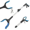thumbnail image 1 of 32" Reacher Grabber Tool, ORFELD Handy Trash Claw Grabber Reaching Assist Pick up Tool Blue, 1 of 7