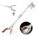 thumbnail image 1 of 32" Reacher Grabber Tool with Light, KEKOY Trash Claw Grabber Reaching Assist Pick up Tool Orange, 1 of 6