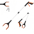 thumbnail image 1 of 32" Foldable Aluminum Reacher Grabber Tool for Elderly Seniors, Lightweight Long Trash Claw with 360° Rotating Jaw, Mobility Aid (Orange), 1 of 8