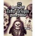 thumbnail image 1 of 32 Realistic Skull Tattoo Designs: Outlines Included, (Paperback), 1 of 1