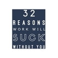 thumbnail image 1 of 32 Reasons Work Will Suck Without You : Fill In Prompted Memory Book (Paperback), 1 of 1
