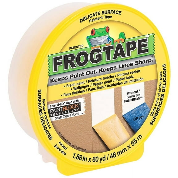 32-Rolls of 1.88” x 60 yds Shurtape 142920 Yellow CF 160 FrogTape Delicate Surface Painter’s Tape