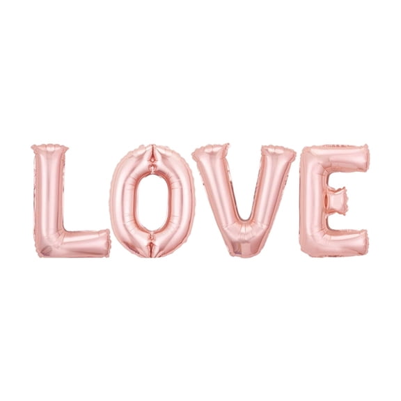 32" Rose Gold LOVE Balloons Foil Balloons Mylar Balloons for Marry Proposal of Marriage Valentine's Day Party Decorations Party Supplies