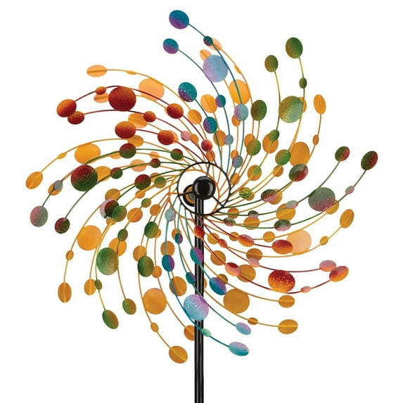 32 Rotating Wind Spinner - Confetti - 32"X9.5"X84"