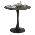 thumbnail image 1 of 32" Round Dining Table/Tulip Table, Mid Century Modern Wood Dining Table, Black, 1 of 7