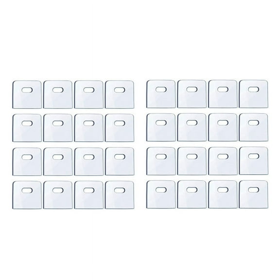32 Set/ 64 Pieces Clear Vertical Blind Repair Tabs, Vertical Blind Repair Vane Savers, Vertical Blinds Replacement Slats
