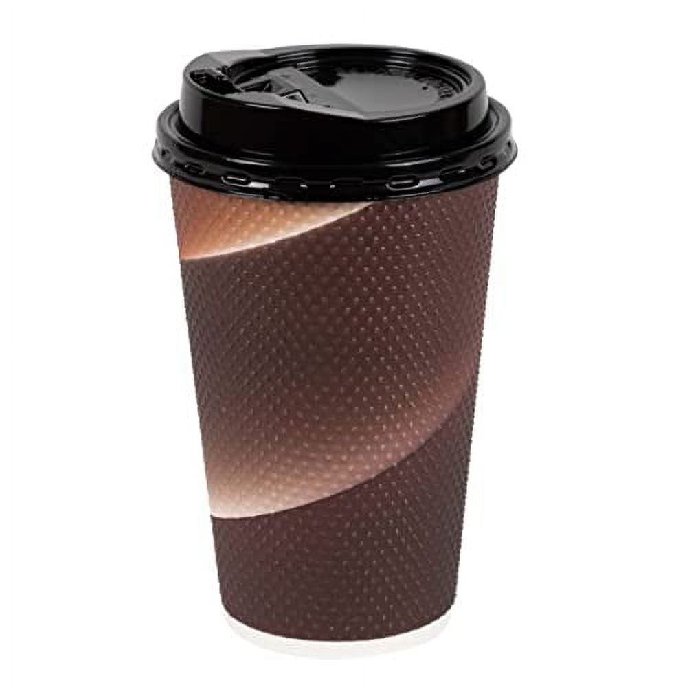 32 Sets 16 Oz] Insulated Disposable Coffee Cups with Lids 16 Ounce Paper  Hot Cups 32 Count, Disposable To Go Paper Beverage Cups Hot or Cold Drinks  - Posh Setting - Walmart.com