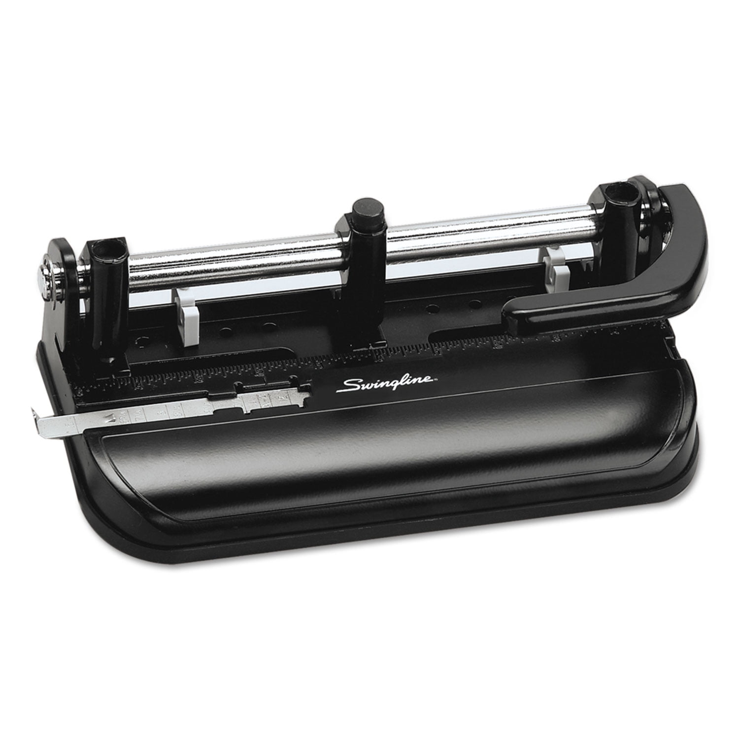 32-Sheet Lever Handle Heavy-Duty Two- To Seven-Hole Punch, 9/32" Holes, Black | Bundle of 2 Each