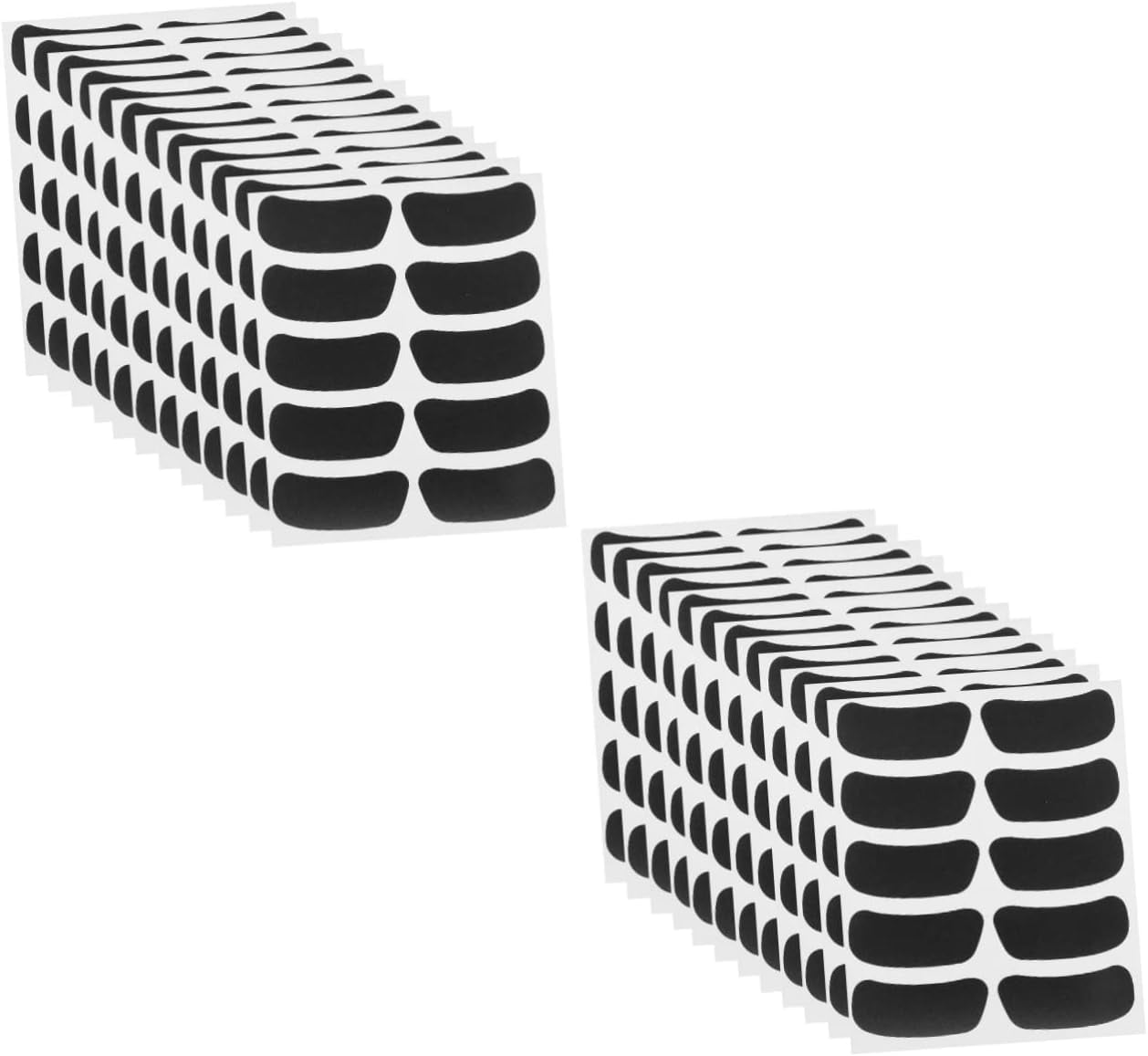 32 Sheets Eye Stickers Black Applique Kid Football Baseball for Kids Under Eye Strip Stickers