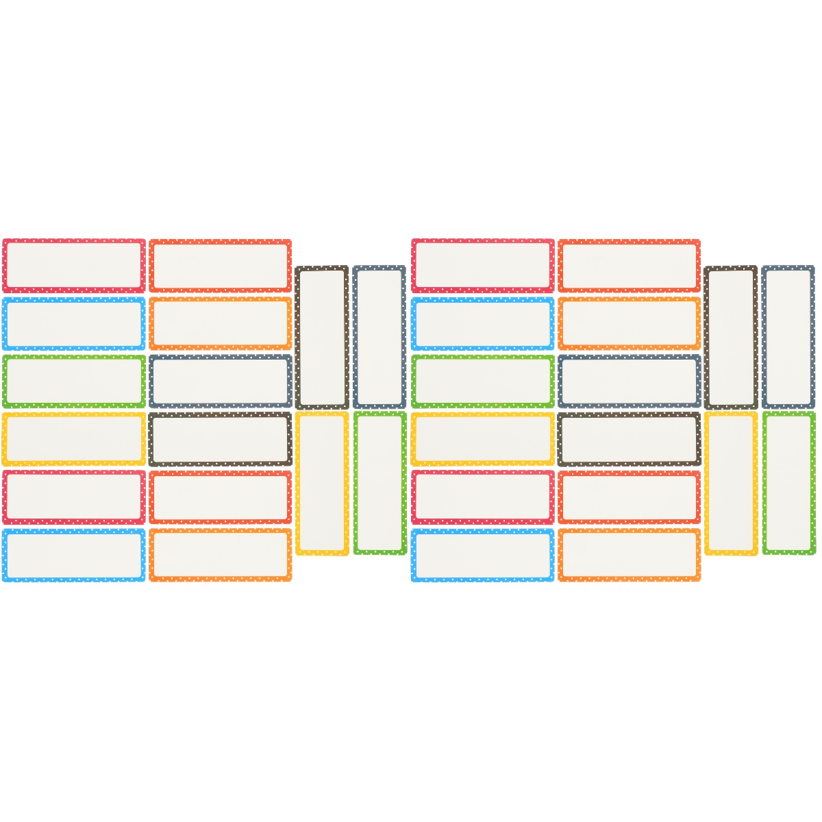32 Sheets Labels Whiteboards Sticker Convenient Name Tags Spotted Style