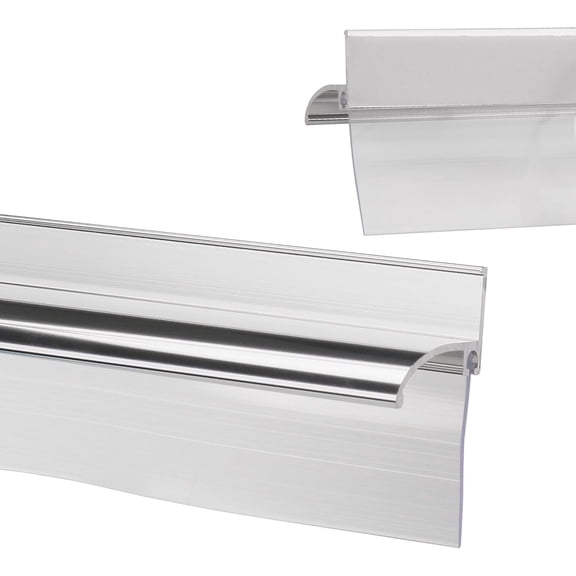 32" Shower Door Drip Rail with Vinyl Sweep, Pre-Applied Mounting Tape, Framed Shower Door Aluminum Bottom Drip Rail Replacement$$Tools & Hardware Other