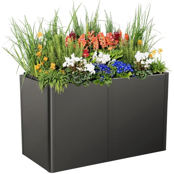 32" Extra Tall Modern 27" x 53" Metal Raised Garden Bed