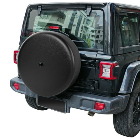 32" Tire Cover with Camera Hole, for Jeep Wrangler JL with Back-up Camera, Sport & Sahara (2018-2025), Fits 245/75R17, 255/75R17, 255/70R18
