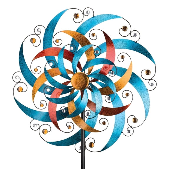 32 Triple Wind Spinner - Crescent - 32"x9.5"x85"