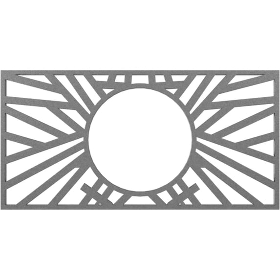 32"W x 16"H x 11 7/8"ID x 1"P Hoover Architectural Grade PVC Pierced Ceiling Medallion, Nickel