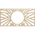 thumbnail image 1 of 32"W x 16"H x 11 7/8"ID x 3/8"T Hoover Wood Fretwork Pierced Ceiling Medallion, Alder, 1 of 3
