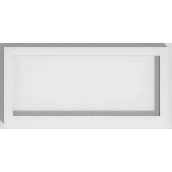 32"W x 16"H x 11"C x 1"P Rectangle Architectural Grade PVC Contemporary Ceiling Medallion