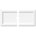 thumbnail image 1 of 32"W x 16"H x 2"ID x 11"C x 1"P Rectangle Architectural Grade PVC Contemporary Ceiling Medallion, Two Piece, 1 of 11