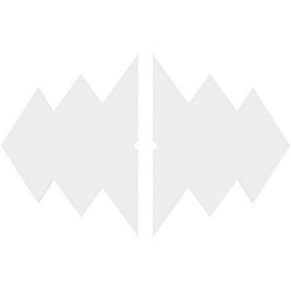 32"W x 21 3/8"H x 1"ID x 10"C x 1"P Zoe Architectural Grade PVC Contemporary Ceiling Medallion, Two Piece