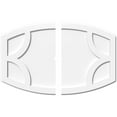 thumbnail image 1 of 32"W x 21 3/8"H x 1"ID x 17 1/4"C x 1"P Kailey Architectural Grade PVC Contemporary Ceiling Medallion, Two Piece, 1 of 11