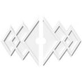 thumbnail image 1 of 32"W x 21 3/8"H x 3"ID x 10"C x 1"P Zoe Architectural Grade PVC Contemporary Ceiling Medallion, Two Piece, 1 of 11