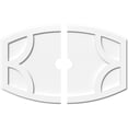 thumbnail image 1 of 32"W x 21 3/8"H x 3"ID x 17 1/4"C x 1"P Kailey Architectural Grade PVC Contemporary Ceiling Medallion, Two Piece, 1 of 11