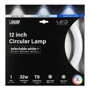 32 Watt Equivalence T9 4-Pin LED Tube Light, Color Changing - Pack of 12