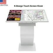 32 White LCD Touch Screen Kiosk,K-Style Stand Digital Signage Display, Capacitive Touch Screen, Android 11 OS | 360SPB