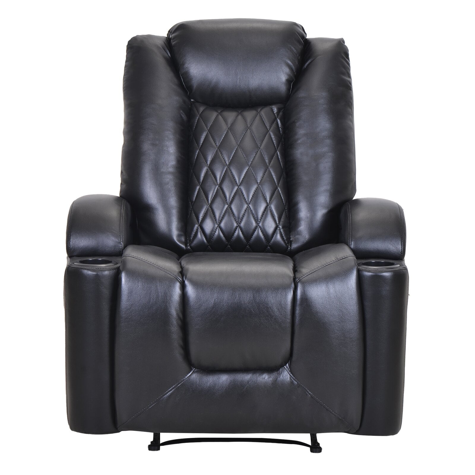 32 Wide Faux Leather Power Recliner Home Theater Individual Seat With   32 Wide Faux Leather Power Recliner Home Theater Individual Seat Cup Holder 1 25 Enjoy Movie Theater Experience Home Loved Beings 54aa543b 3b01 4547 9eed C7403872bf23.34b72a98375d913c886b9102bfa62843 