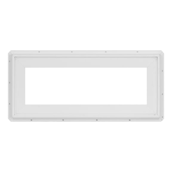 32 in. x 14 in. White Vinyl Double-Pane Insulated Awning Window with Screen