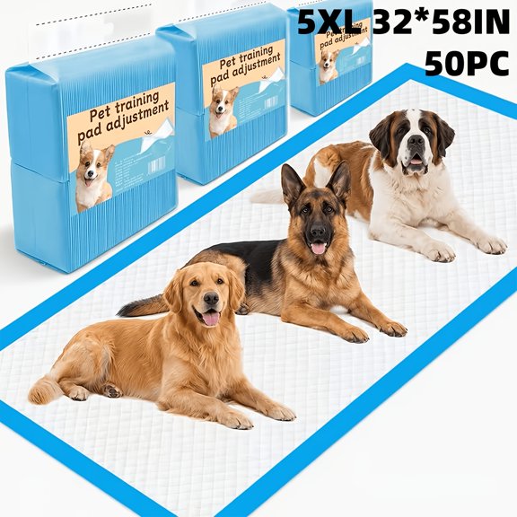 32 X 58In Extra- for large Size Urine Pad Extra- for large Disposable Pet Training Pads, Urine Pads, Suitable for Large Dogs And Lactating Dogs in Multi-Dog Families, Disposable Pads