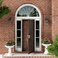 thumbnail image 1 of 32" X 80" Prehung Security Door Universal/Reversible Hinging Surface Mount Steel Security Door With Perforated Metal Screen Without Lock, 1 of 5