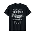 thumbnail image 1 of 32 Year Old: Fishing Fisherman 1991 32nd Birthday T-Shirt, 1 of 5