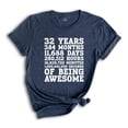 thumbnail image 1 of 32 Years Definition T-Shirt, 32nd Birthday Shirt, Thirty Two Years Old Tee, 32nd Birthday Sweatshirt, Turning 32 Gift, Born In 1992 Shirt, 1 of 1