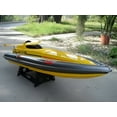thumbnail image 1 of 32 Yellow High Performance Majesty 800S Radio Remote Control Electric EP RC Racing Speed Boat RC RTR, 1 of 6