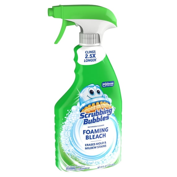32 fl oz Multi-Surface Sanitizing Foam Cleaner, Foaming Bleach Spray for Bathroom