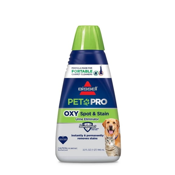 32 fl oz Pet Stain and Odor Cleaning Solution with Oxy Formula for Removing Spots, Dirt, and Everyday Messes from Carpets, Upholstery, and Fabric Surfaces