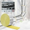 thumbnail image 1 of 32 ft*2.95 in Roll with Self-Adhesive , Foiled Back Fiberglass Pipe Insulation Wrap, Foam Water Pipe Cover for Hot Water Lines, Air Conditioning & Outdoor Plumbing, Thermal Protection for Winter, 1 of 7