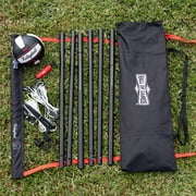 32-ft Outdoor Volleyball Net and Carrying Bag Set with Adjustable Steel Poles and Official Size Ball, Perfect for Parties by Hall of Games